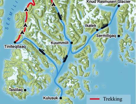 Trekking sur la côte est du Groenland